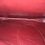 Cartier Bordeaux Leather Briefcase Flap Shoulder Bag