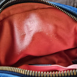 Gucci Blue Satin Marmont GG Bumbag