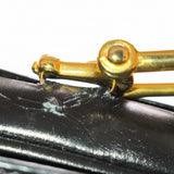 Celine Boxcalf Leather Horse Carriage Flap Triomphe Shoulder Bag