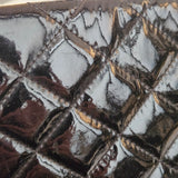 Chanel Quilted Patent Leather CC Clutch