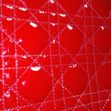 Christian Dior Quilted Patent Leather Lady Dior Handbag - vintageandkickz