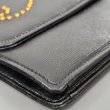 Yves Saint Laurent Vintage Studded Emblem Clutch Bag