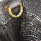 Prada Black Saffiano Leather Galleria Handbag
