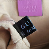 Gucci Pink Leather Chevron Marmont Crossbody Bag