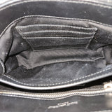 Saint Laurent Black Leather Mini Lou Lou Crossbody Bag