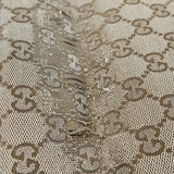Gucci Monogram GG Canvas Web Stripe Tote Shoulder Bag