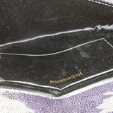 Saint Laurent Crinkled Patent Leather Belle de Jour Clutch
