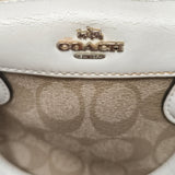 Coach Monogram Signature Rowan Satchel Handbag