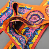 Hermès Belles Du Mexique Silk Twilly Tuch Scarf