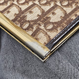 Christian Dior Oblique Trotter Monogram Canvas Frame Clutch