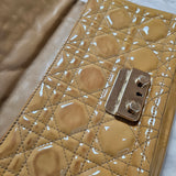 Dior Patent Leather Cannage New Lock Flap Crossbody Bag - vintageandkickz