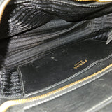 Prada Black Saffiano Leather Vittelo Handbag