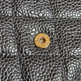 Chanel Quilted Caviar Leather Wallet On Chain Crossbody Bag