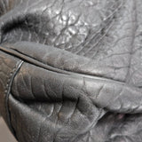 Fendi Pebbled Leather Buckle Handbag