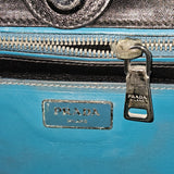 Prada Blue Limited Leather Vitello Handbag