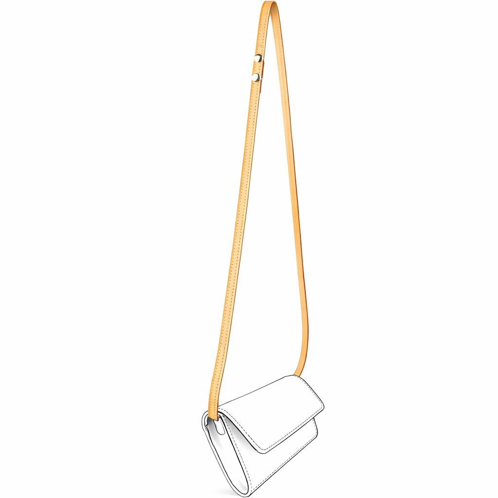 Vachetta Schulterriemen (Schmal / One Size) - Twin, Florentine - vintageandkickz