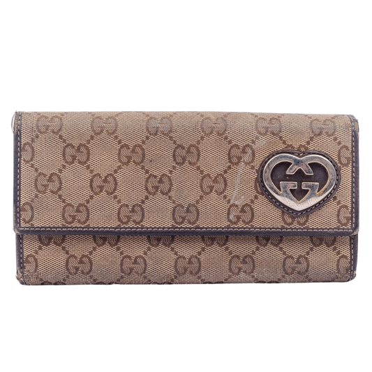 Gucci Canvas Monogram Long Wallet