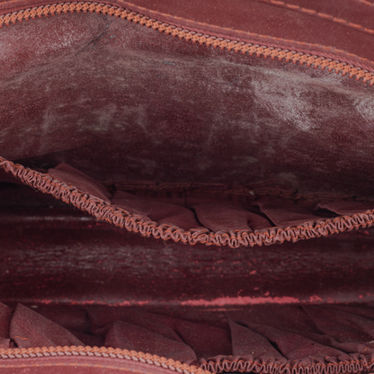 Cartier Bordeaux Leather Clutch