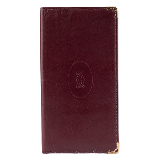 Cartier Bordeaux Leather Portfolio