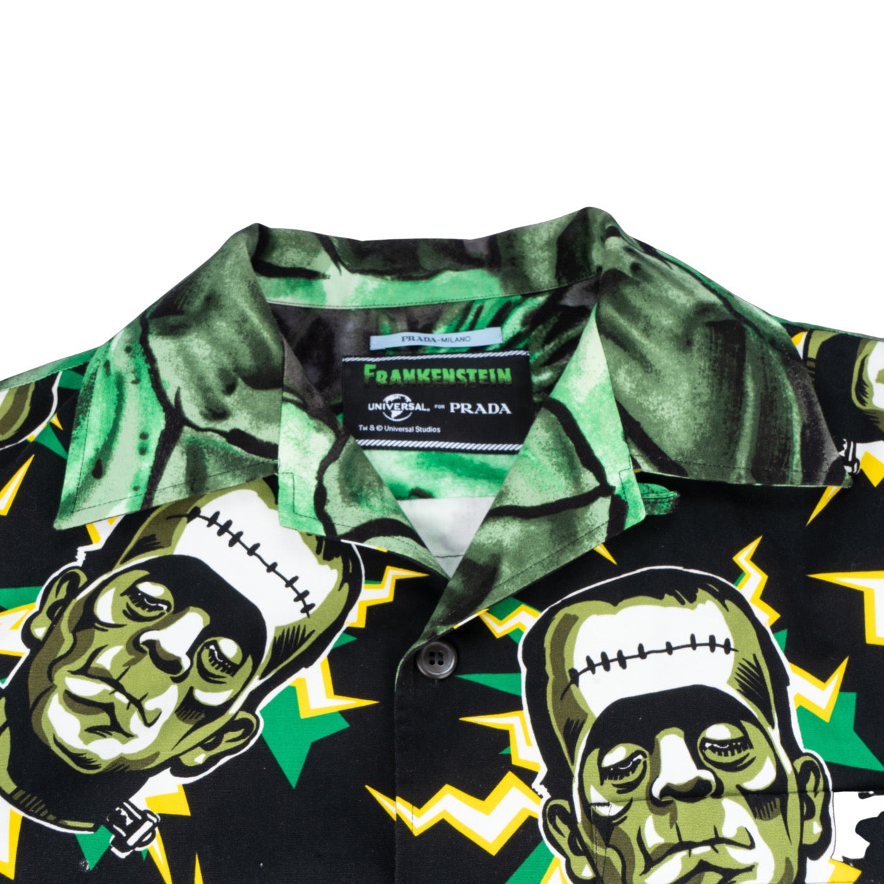 Prada 2018 Frankenstein Lightning Bowling Shirt (L)