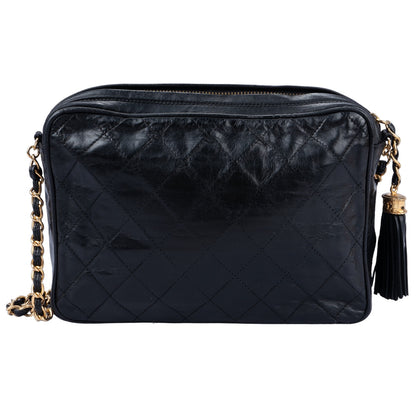 Chanel Quilted Lambskin 24K Gold Camera Bag