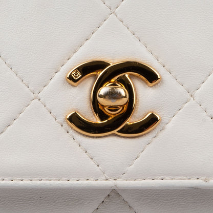 Chanel Quilted Lambskin 24K Gold Crossbody Bag